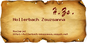 Hollerbach Zsuzsanna névjegykártya
