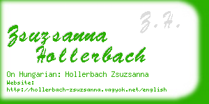 zsuzsanna hollerbach business card